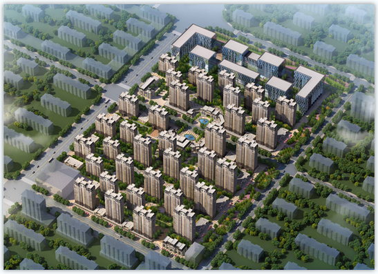 營口翰林世家住宅建筑規(guī)劃設(shè)計(jì)效果圖